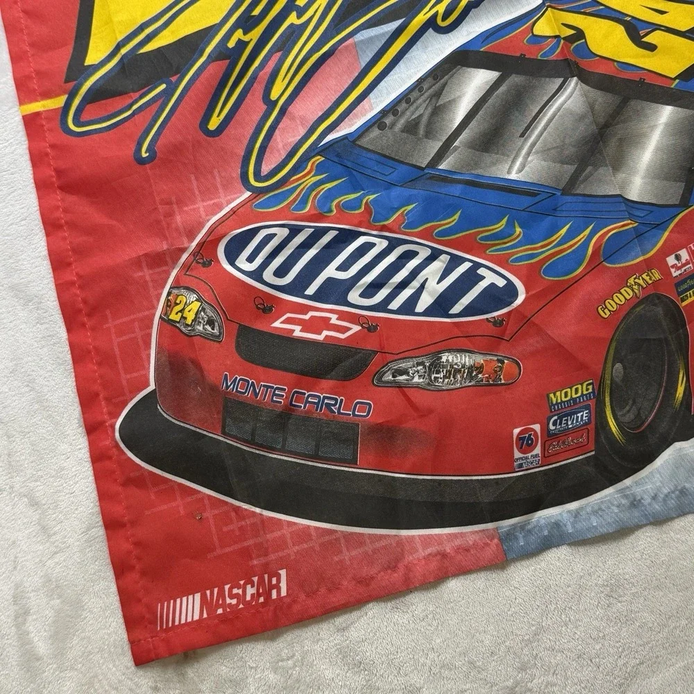 Jeff Gordon #24 NASCAR WinCraft Banner Flag 2002 Dupont Hendrick 27x37 USA